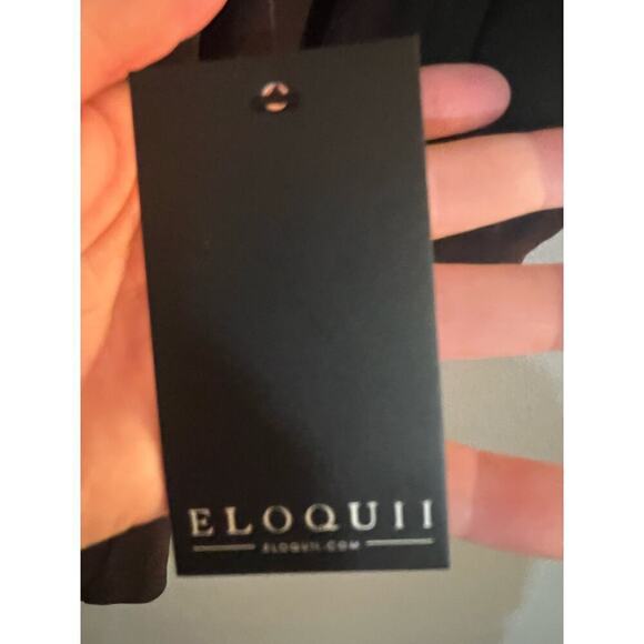 Eloquii plus size black 3/4 sleeve top womens 16 NWT - Picture 8 of 9